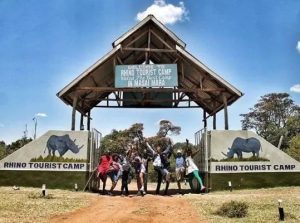 visiting rhino camp during the 6-Days Samburu Masai Mara Safari with kairi travels