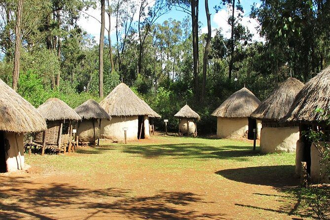 Manyatta huts during the Kenya Safari Holidays with Kairi Travels