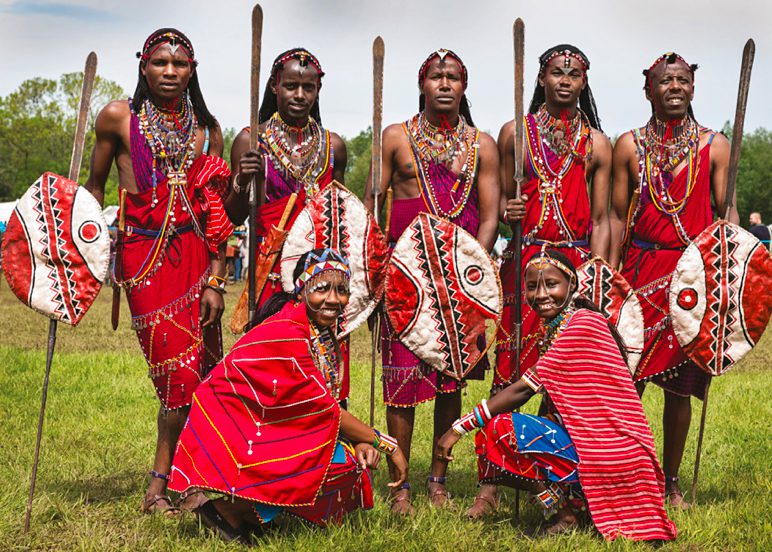 The Maasai Community during the maasai mara cultural visit