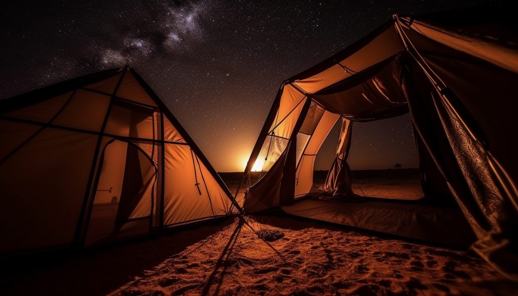  tenting at the horseback riding safaris with kairitravels