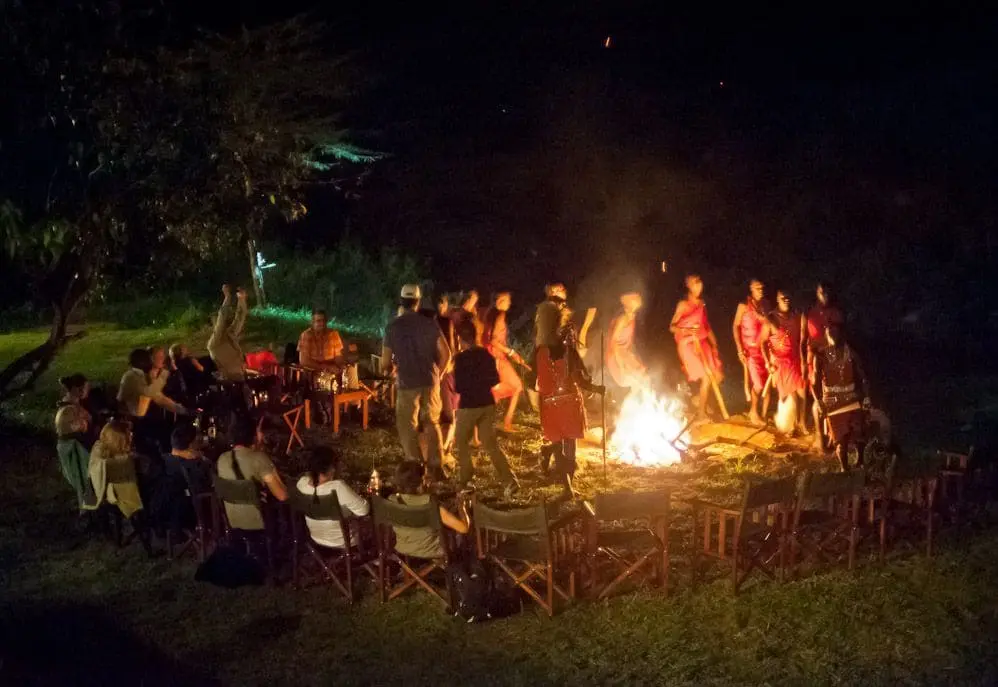 fireplace  at the masai cultural visits 
